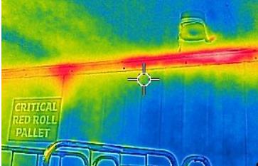Inconsistent sealing via thermal imaging